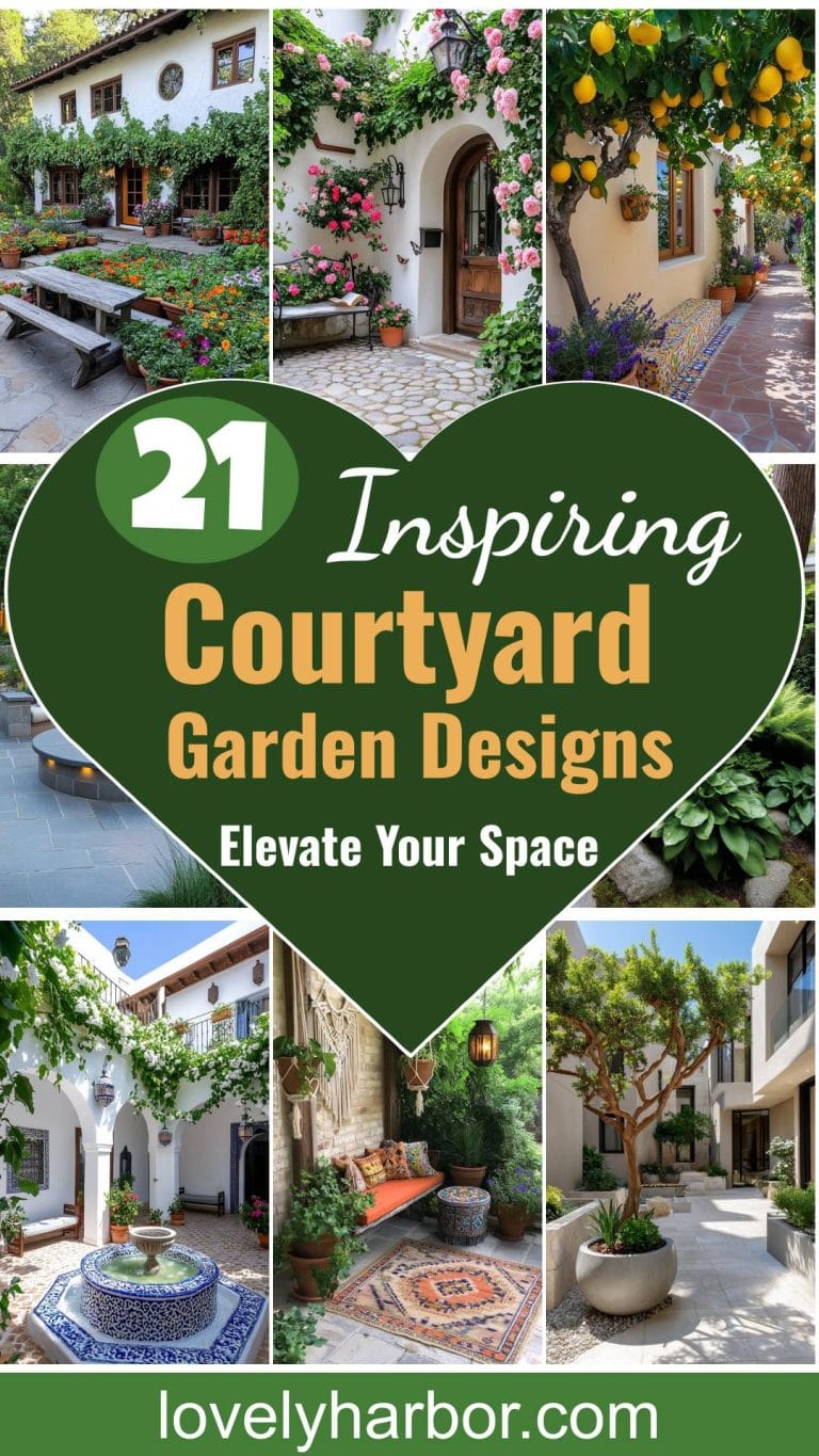 21 Inspiring Courtyard Garden Designs To Elevate Your Space - Lovely Harbor