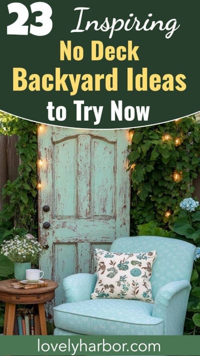 23 Creative No-Deck Backyard Design Ideas