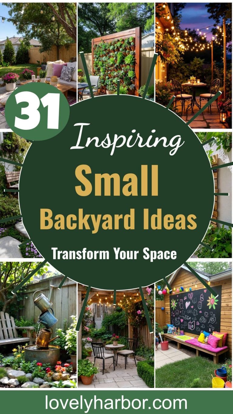 31 Inspiring Small Backyard Ideas To Transform Your Space - Lovely Harbor
