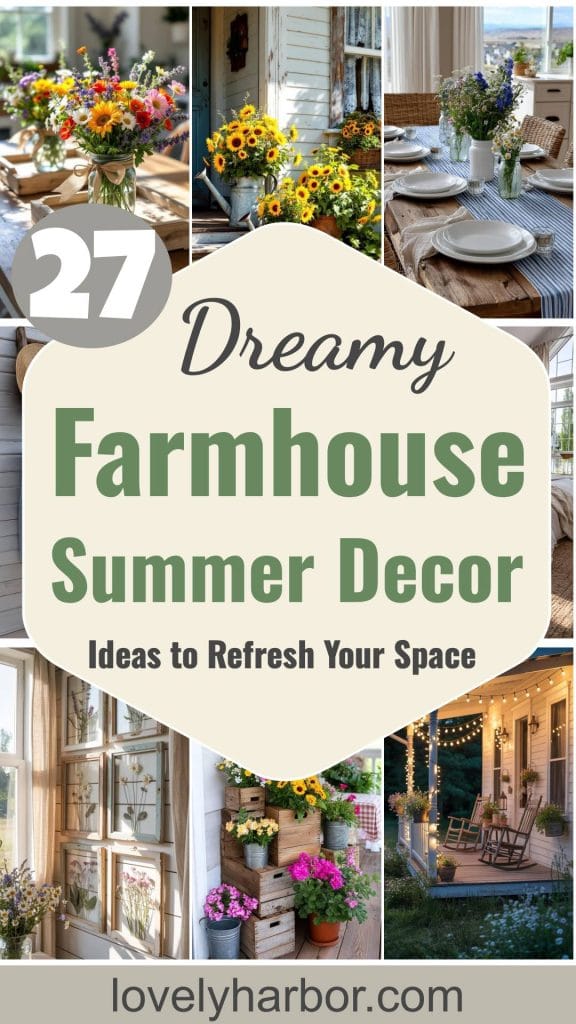 Rustic & Modern Farmhouse Summer Decorating Inspiration