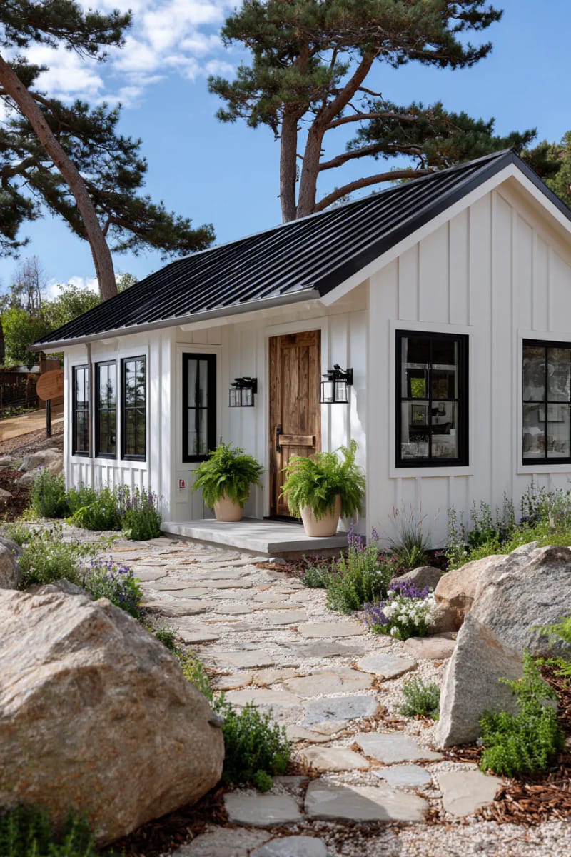 21 Small Barn House Designs with Modern Rustic Charm 24 compact barn cabin with board and batten siding 1