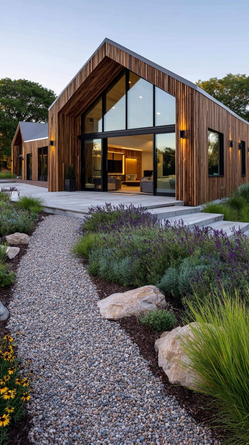 21 Small Barn House Designs with Modern Rustic Charm 18 contemporary barn house with huge glass windows 1