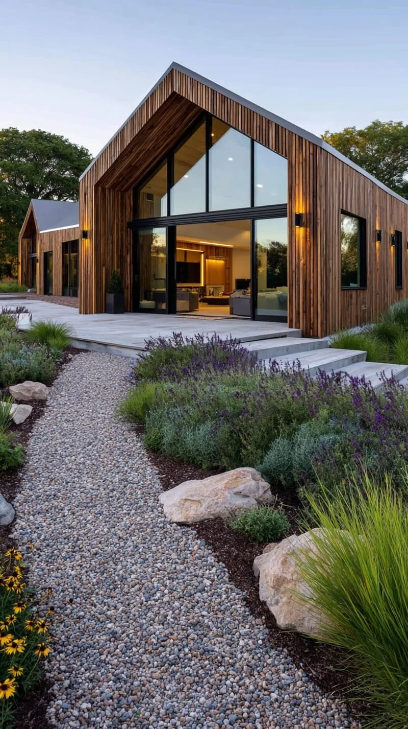 21 Small Barn House Designs with Modern Rustic Charm 18 contemporary barn house with huge glass windows 1