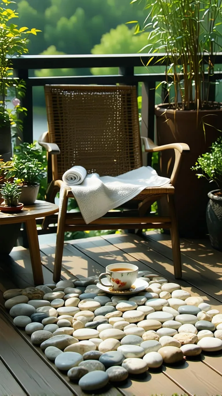 diy pebble mat for a spa-like barefoot experience 1