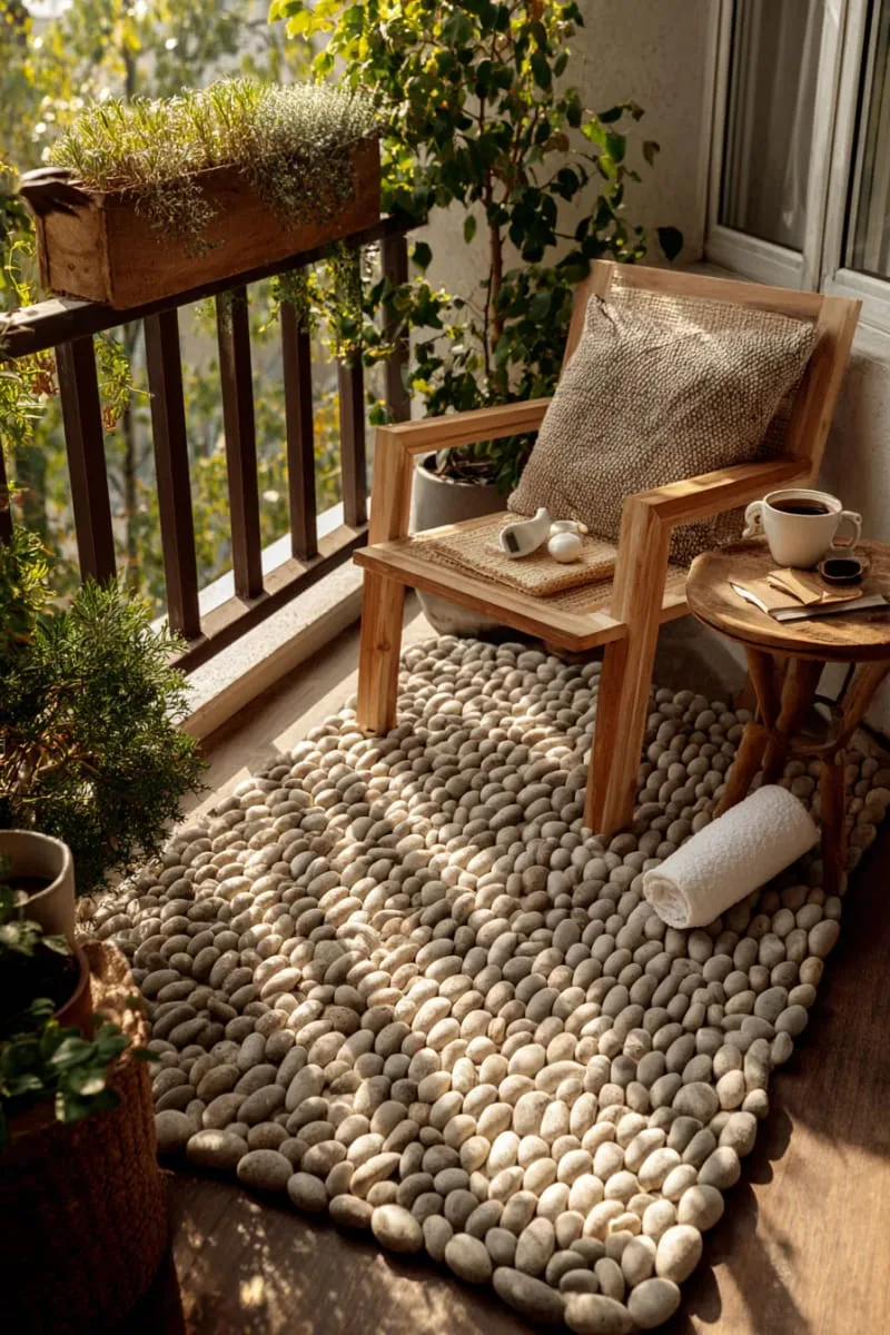 diy pebble mat for a spa-like barefoot experience 1