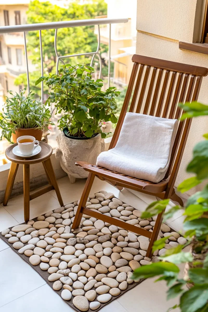 diy pebble mat for a spa-like barefoot experience 1