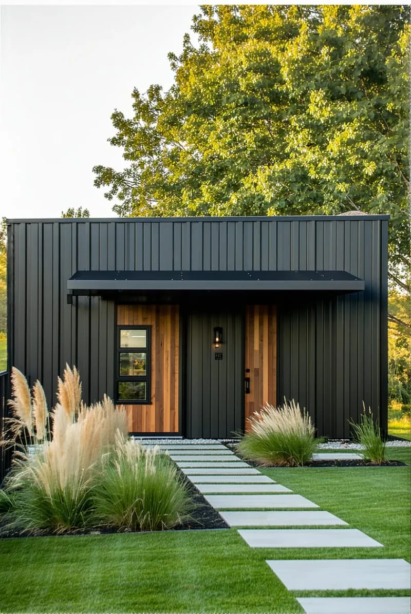 industrial-style awnings over large picture windows 1