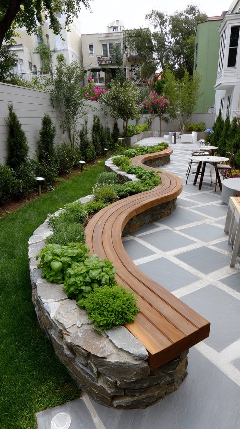interactive herb spiral with built-in seating for culinary creativity 1