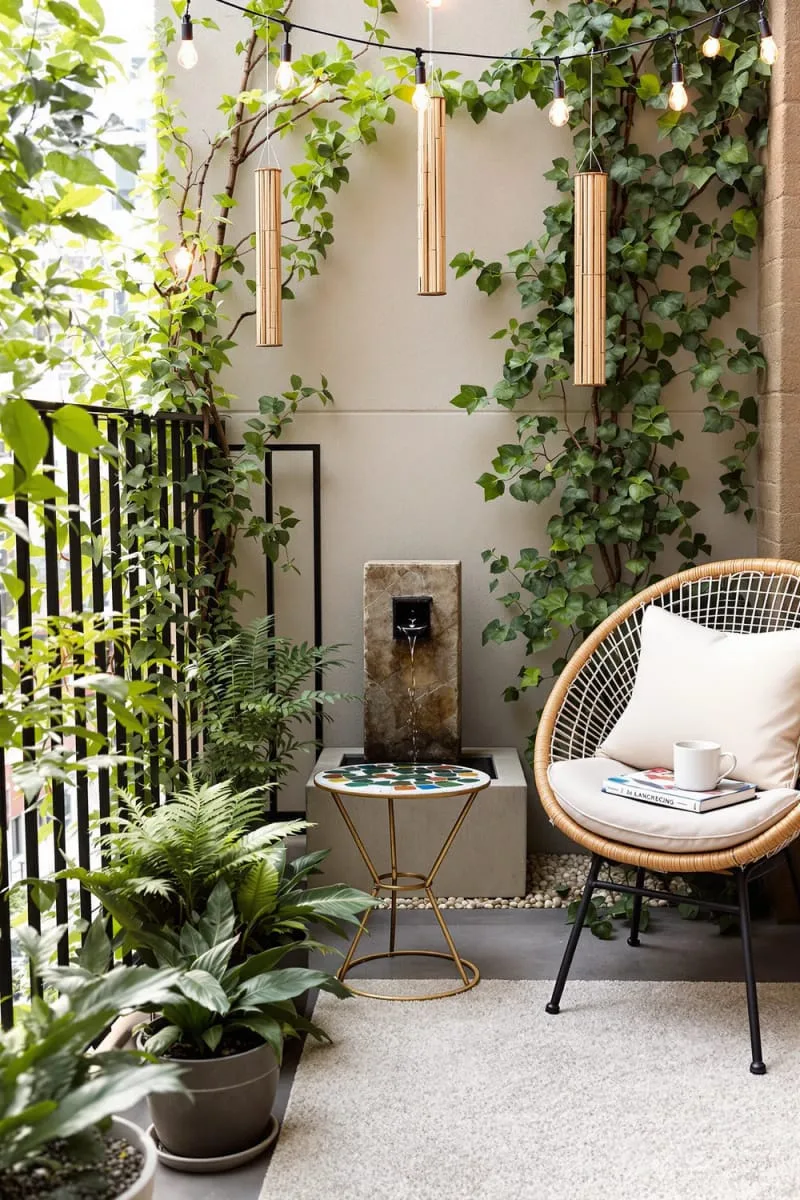 miniature water fountain for tranquil balcony soundscape 1