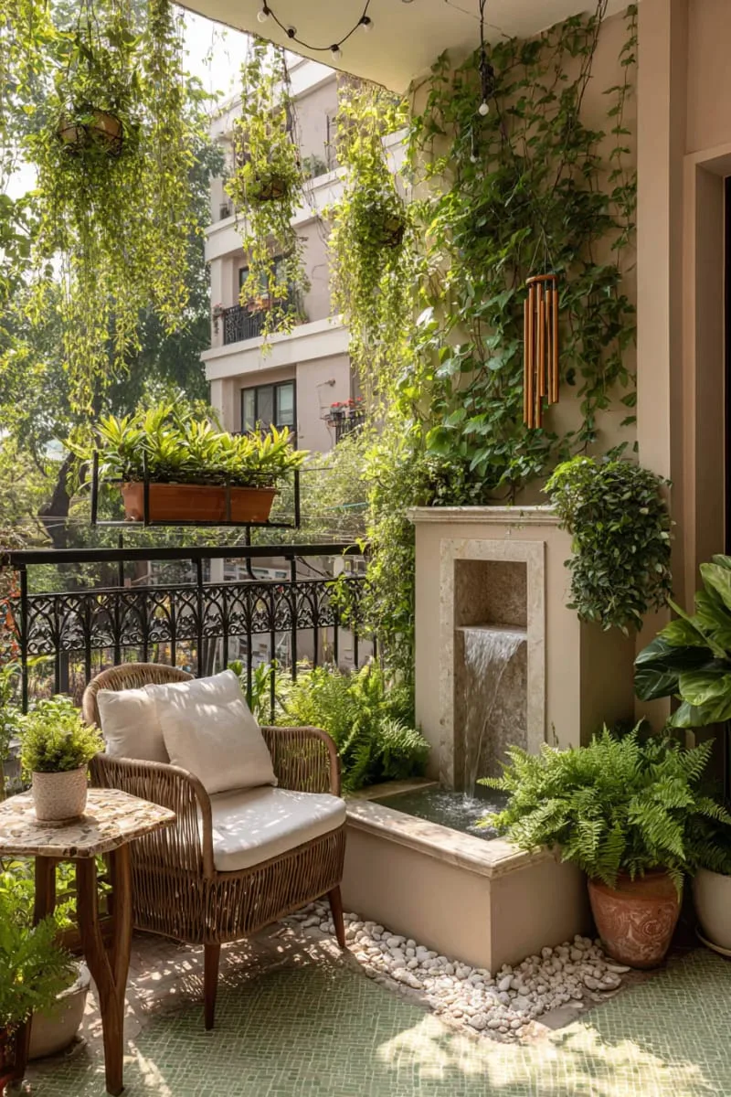 miniature water fountain for tranquil balcony soundscape 1