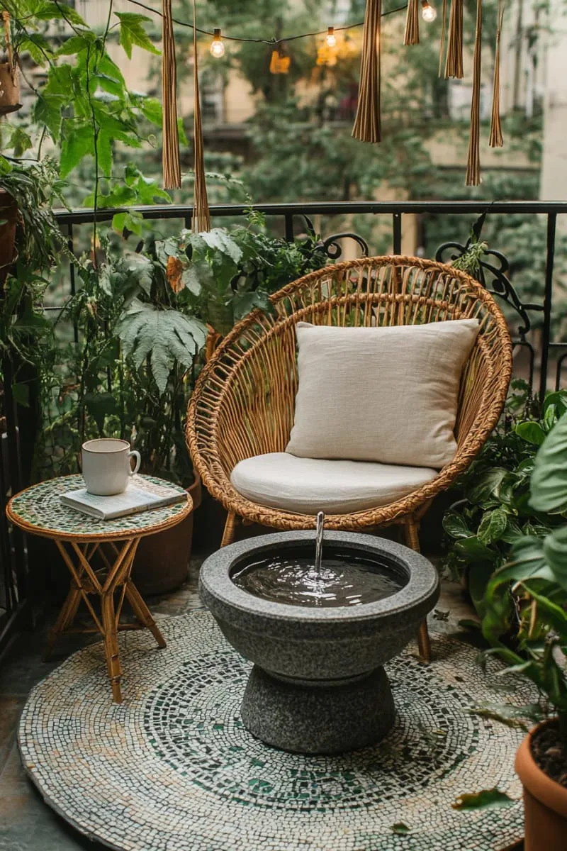 miniature water fountain for tranquil balcony soundscape 1
