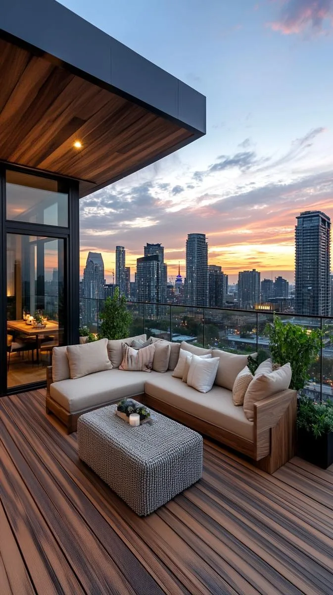 modern deck with glass balustrades and panoramic city views 1