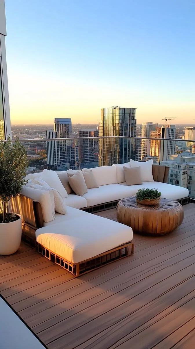 modern deck with glass balustrades and panoramic city views 1