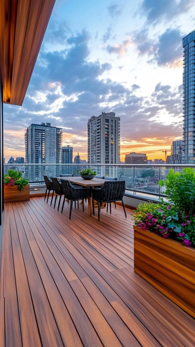 modern deck with glass balustrades and panoramic city views 1