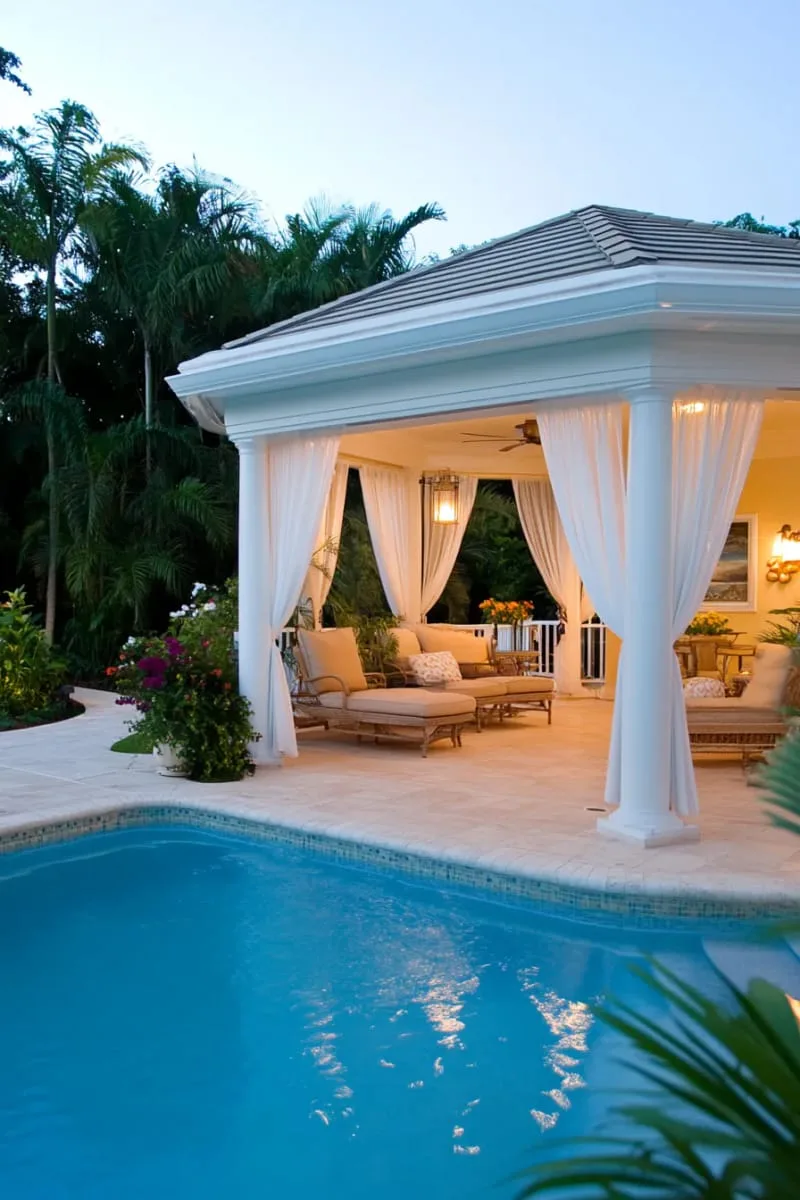 pool house cabana featuring a retractable roof for stargazing nights 1