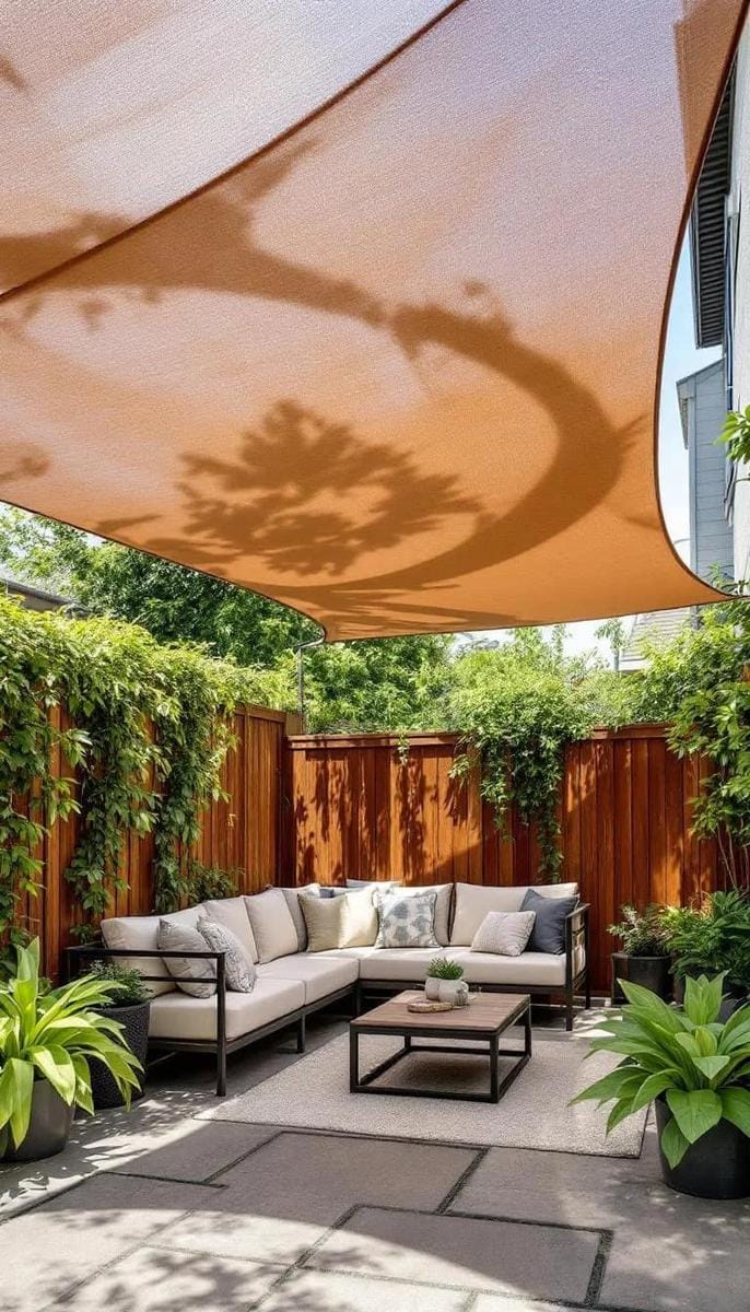retractable shade sail for flexible sun protection 1