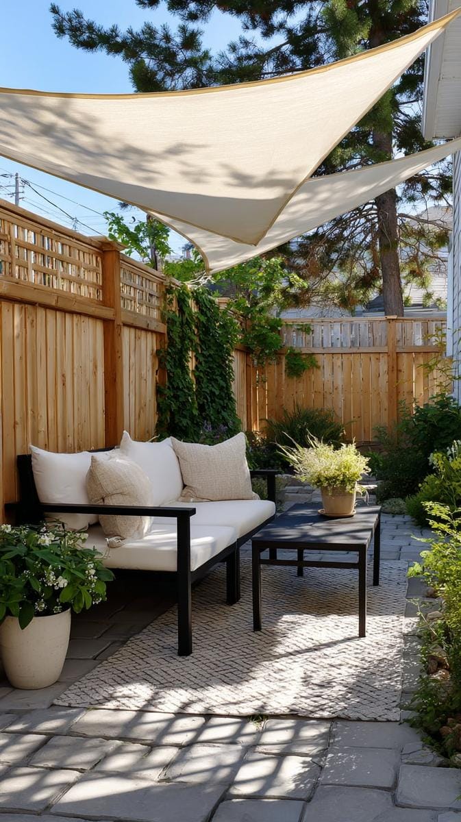 retractable shade sail for flexible sun protection 1