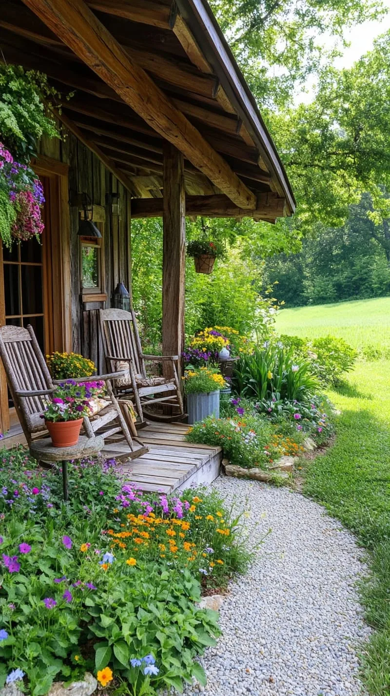 21 Small Barn House Designs with Modern Rustic Charm 4 rustic timber-frame barn with front porch seating 1