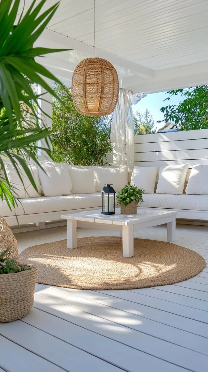 scandinavian deck with clean lines, pale wood, and minimalist decor 1