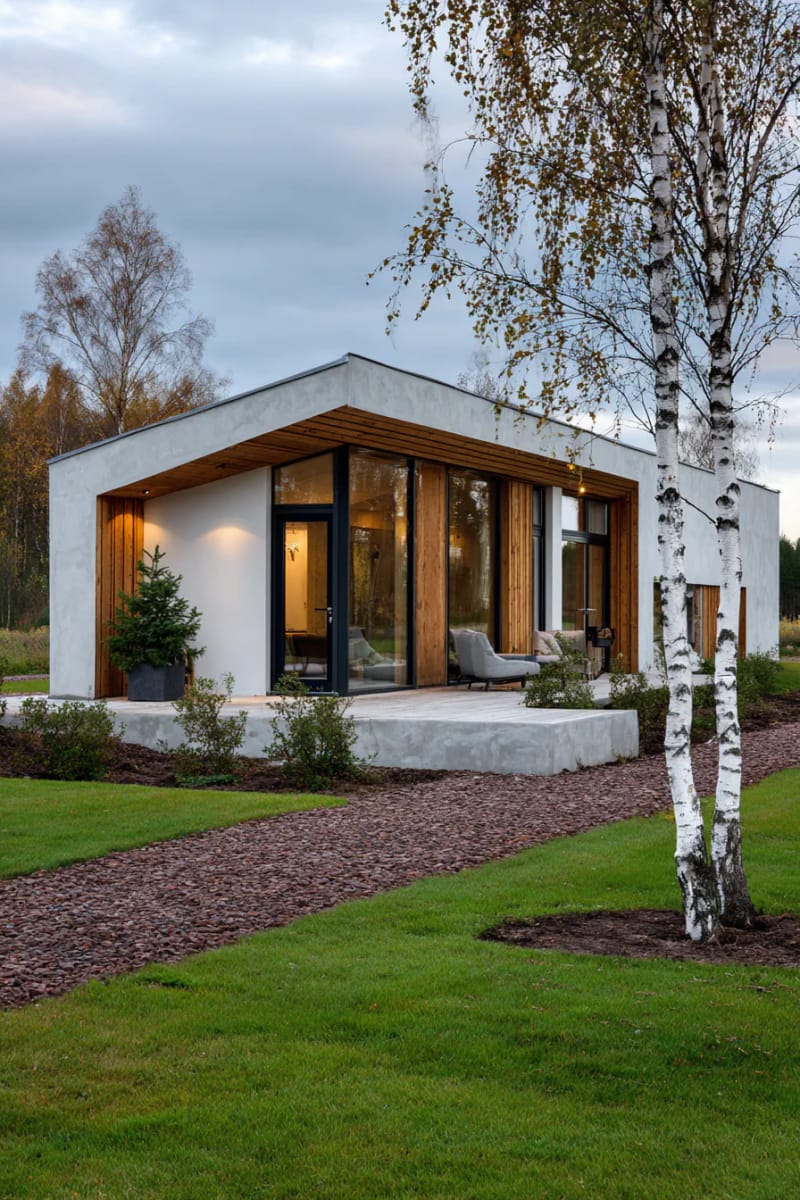 21 Small Barn House Designs with Modern Rustic Charm 32 sleek scandinavian-style barn with minimal lines 1