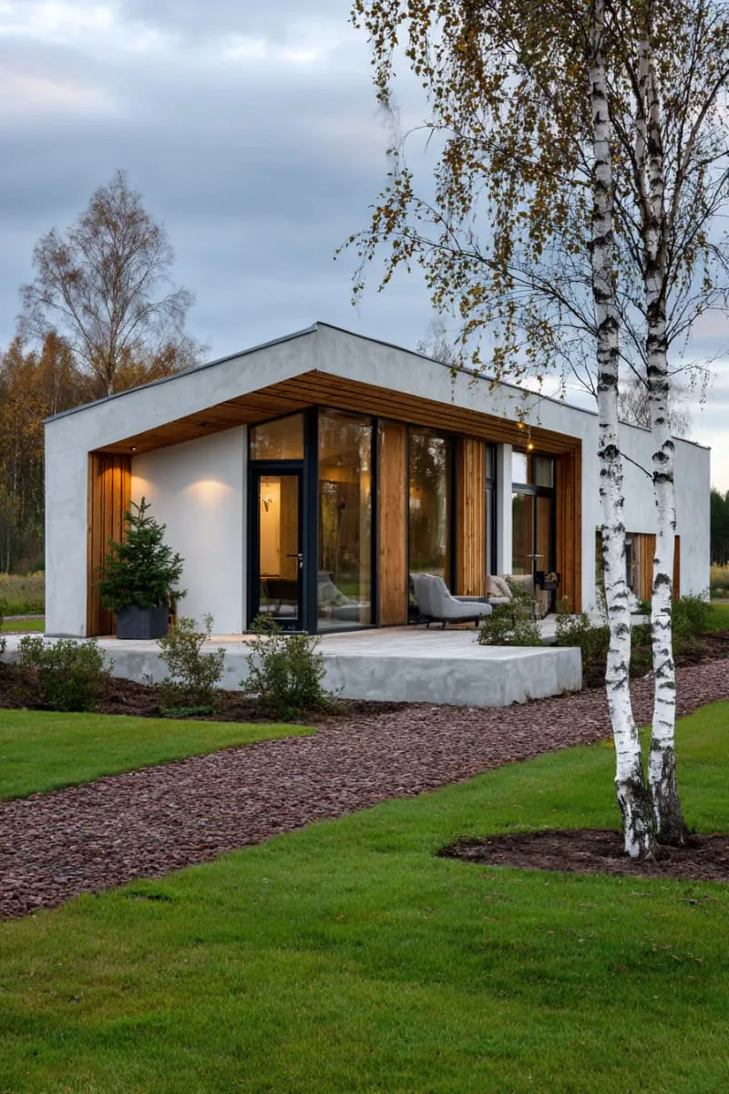 21 Small Barn House Designs with Modern Rustic Charm 32 sleek scandinavian-style barn with minimal lines 1