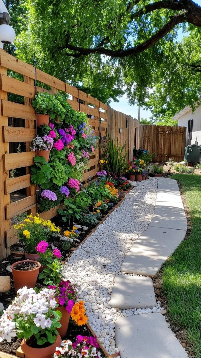 23 Inspiring Backyard No Deck Ideas to Try This Season 19 vertical pallet garden bursting with edible greens and trailing blooms 1