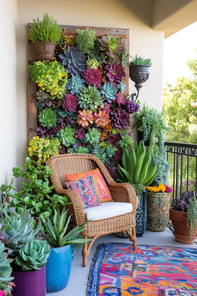 vertical succulent garden wall using recycled wooden pallets 1