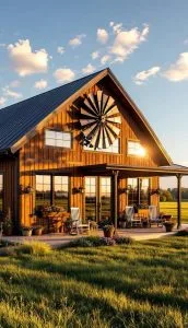 vintage windmill blades repurposed as decorative w 37