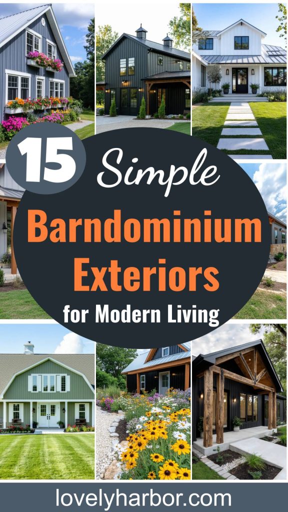 15 Simple Barndominium Exteriors for Modern Country Living 2 15 Simple Barndominium Exterior Ideas - Modern & Rustic Charm