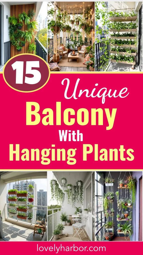 15 Unique Balcony With Hanging Plants For Urban Spaces