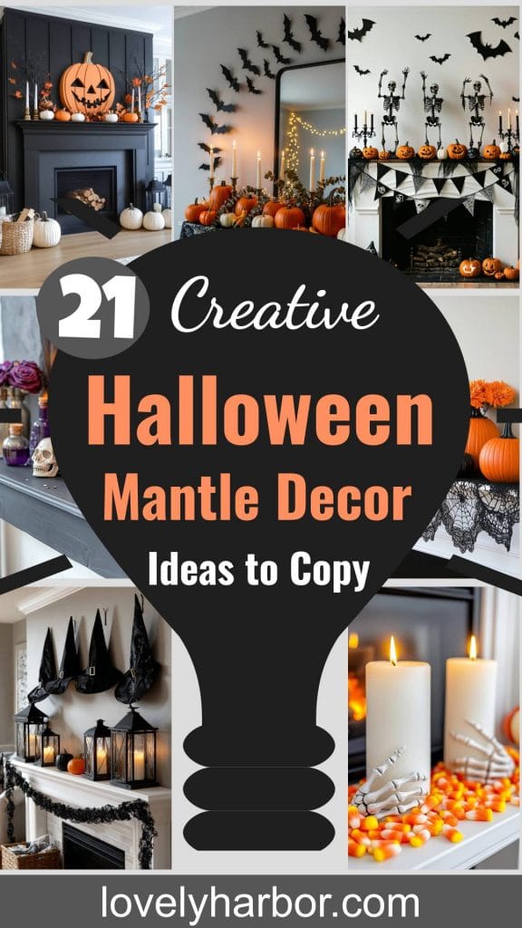 21 Creative Halloween Mantle Decor Ideas To Copy