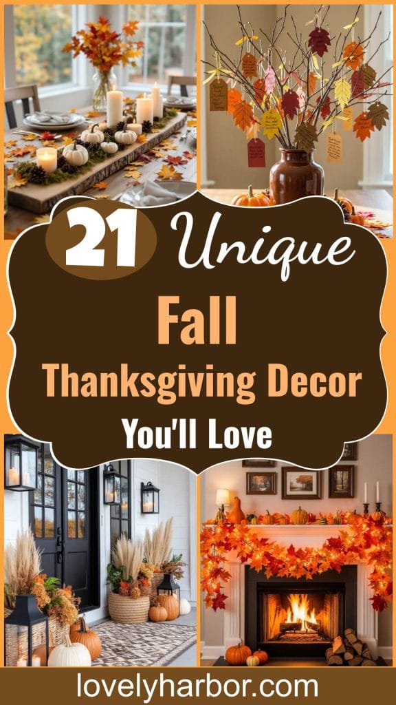 21 Unique Fall Thanksgiving Decor Ideas You’ll Love