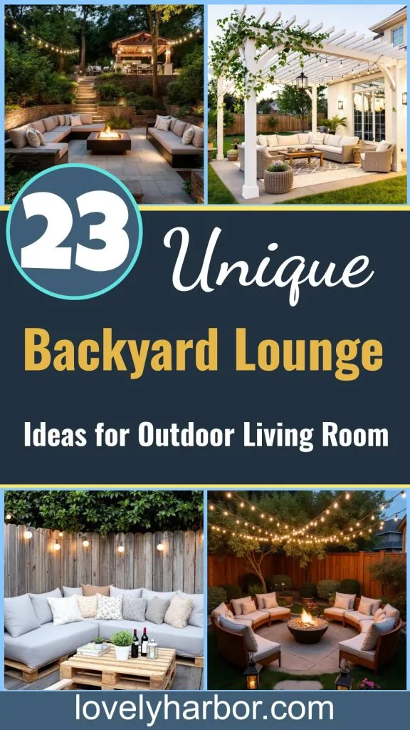 23 Unique Backyard Lounge Ideas For Modern Outdoor Living