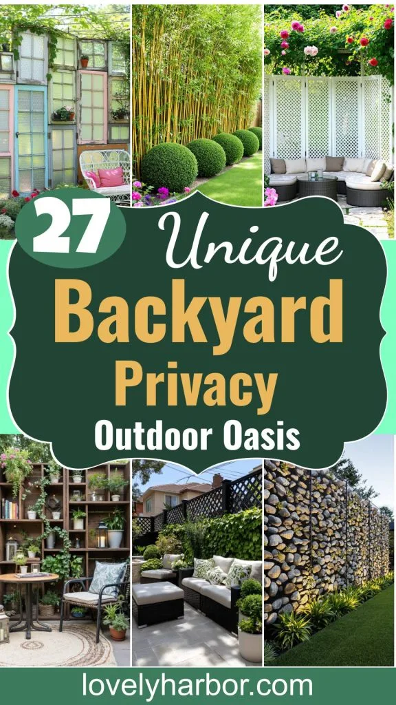 27 Unique Backyard Privacy Designs for A Serene Outdoor Oasis 1 27 Unique Backyard Privacy Ideas & Creative Garden Screens