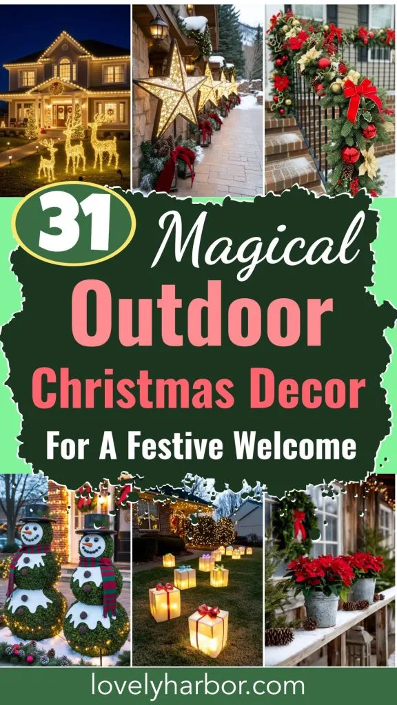 31 Outdoor Christmas Decorations: Ideas For A Magical Welcome