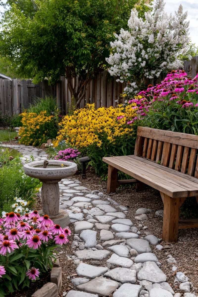 butterfly-friendly wildflower patch and pollinator habitat 1