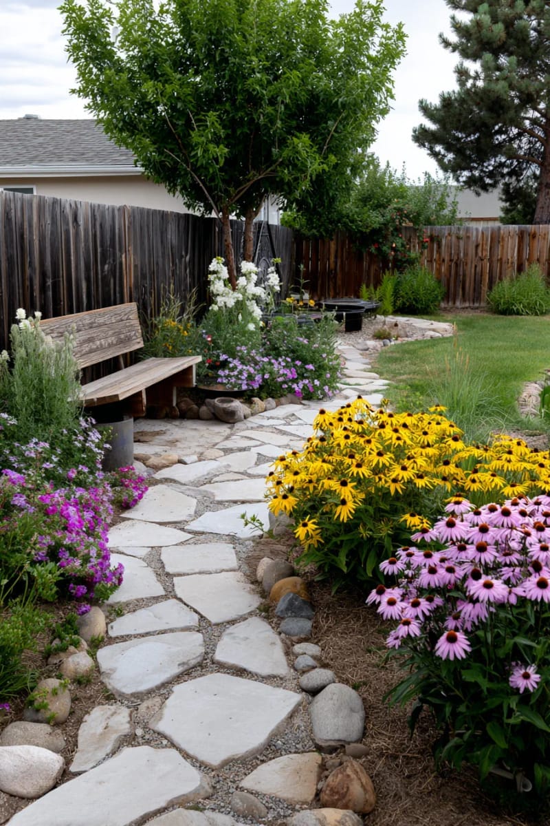 butterfly-friendly wildflower patch and pollinator habitat 1