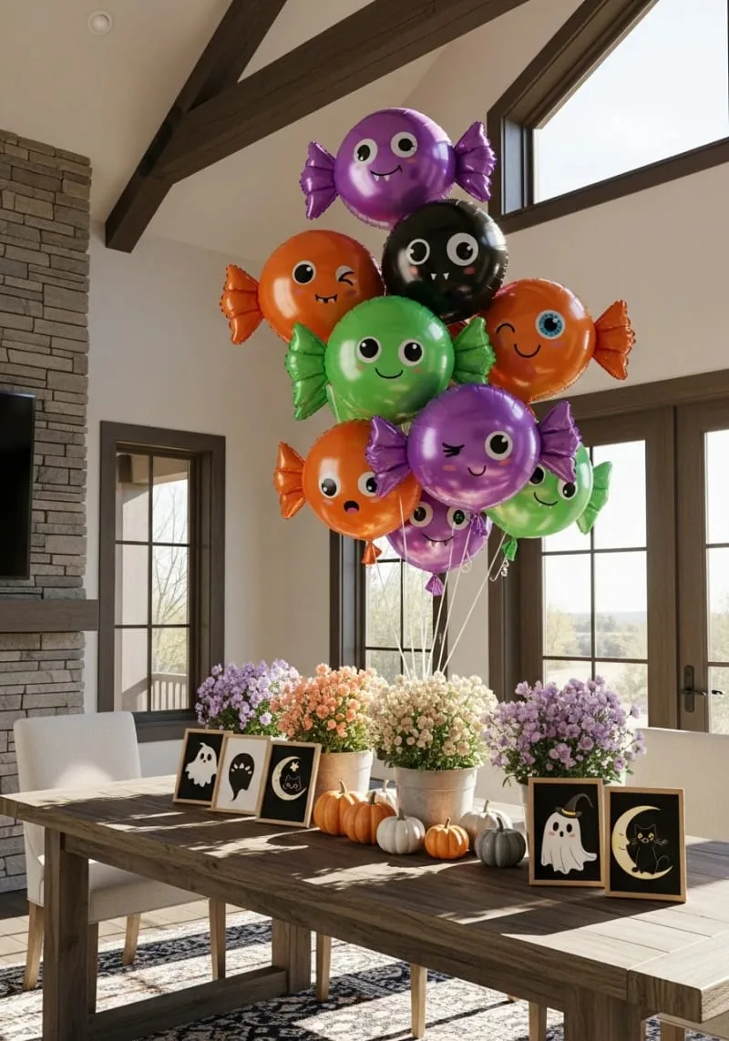 candy-shaped balloons with spooky cute faces 1