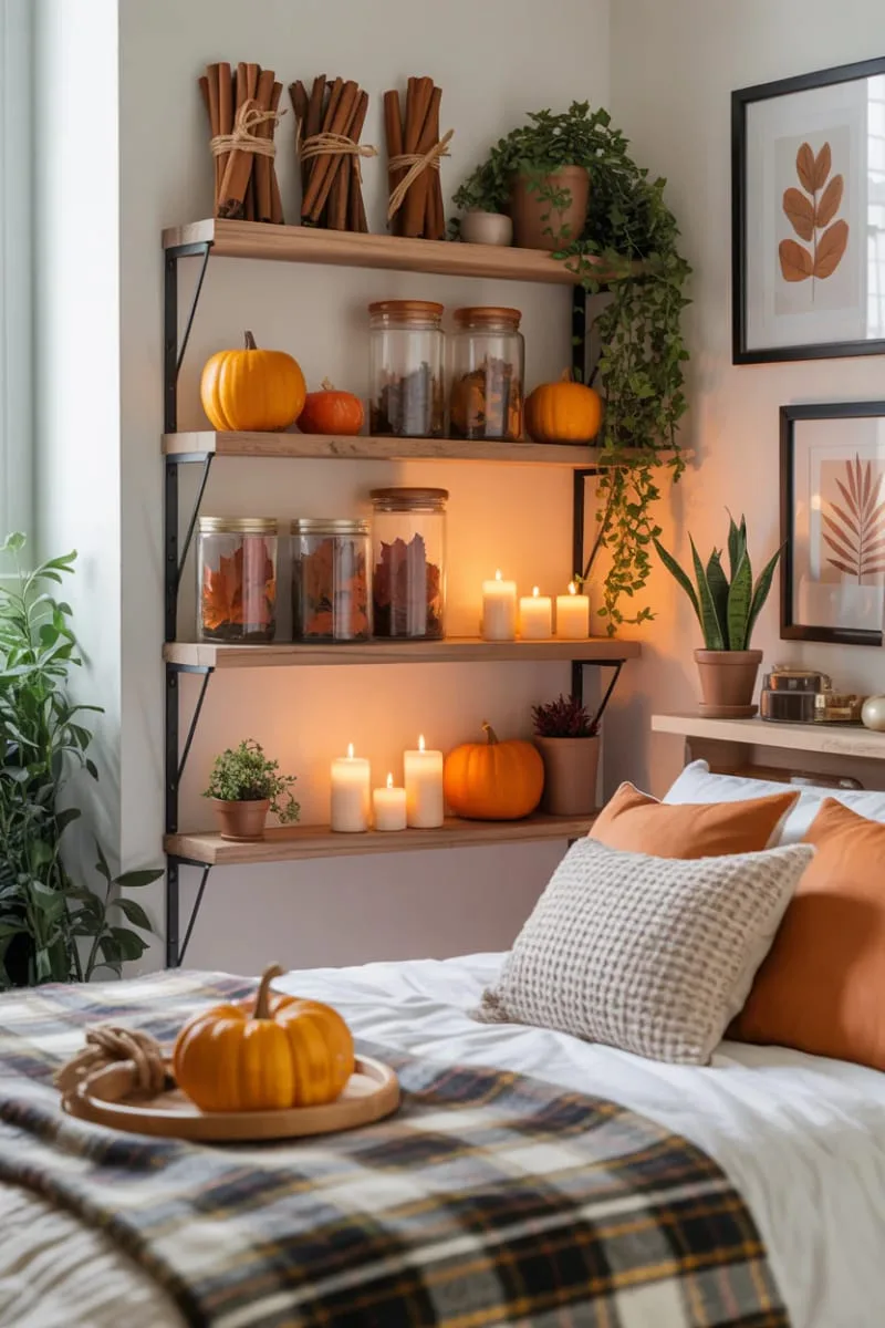 cinnamon stick bundles tied with twine for shelf styling 1