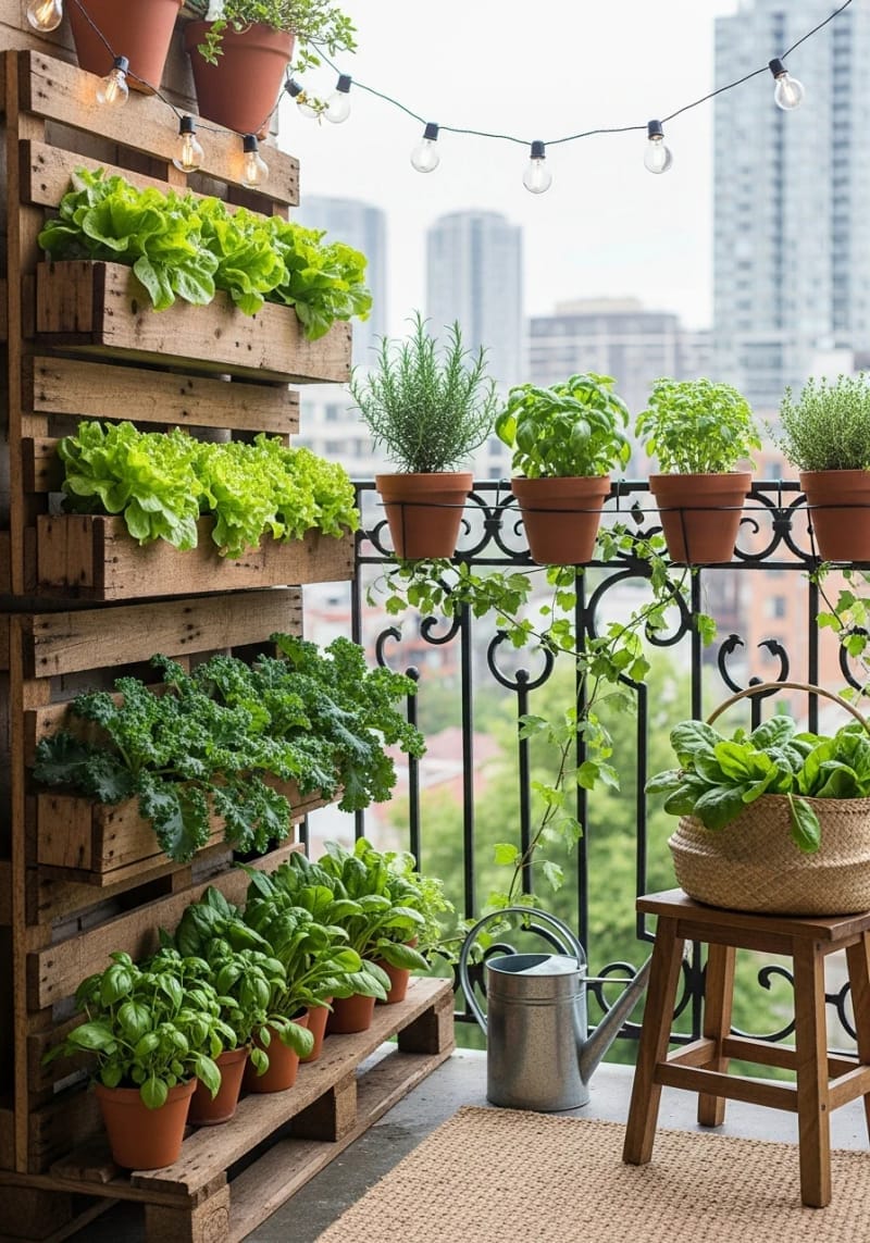 craft a palette garden with lettuce, kale, and spinach for urban greens 1