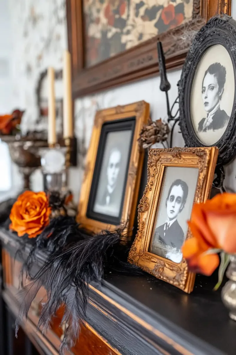 distorted vintage family portraits with ghostly faces replacing originals 1