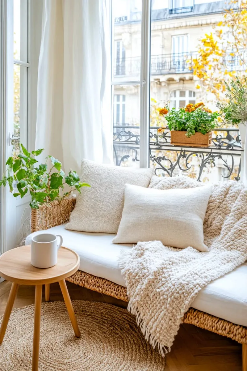 19 Small Sunroom Ideas to Brighten Small Spaces 81 four season sunroom using layered curtains and cozy throws 1