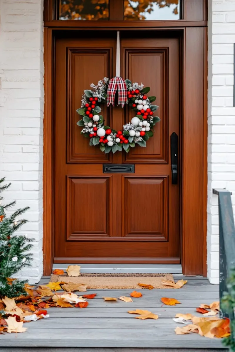 frosted eucalyptus and berry wreath for front door 1 frosted eucalyptus and berry wreath for front door 1