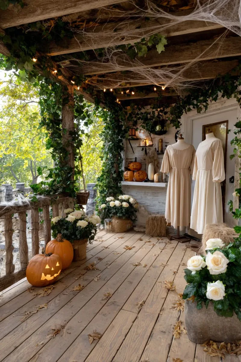 headless mannequins dressed in tattered victorian gowns 1