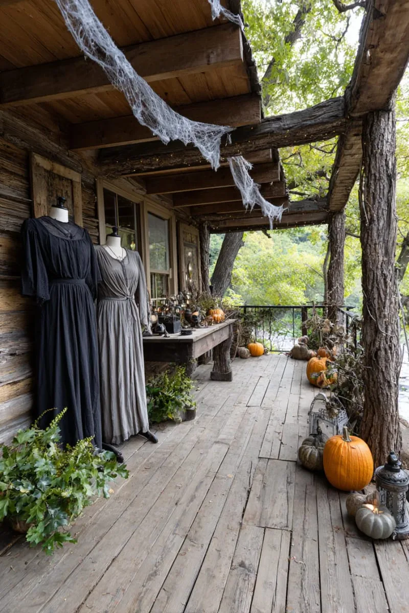 headless mannequins dressed in tattered victorian gowns 1