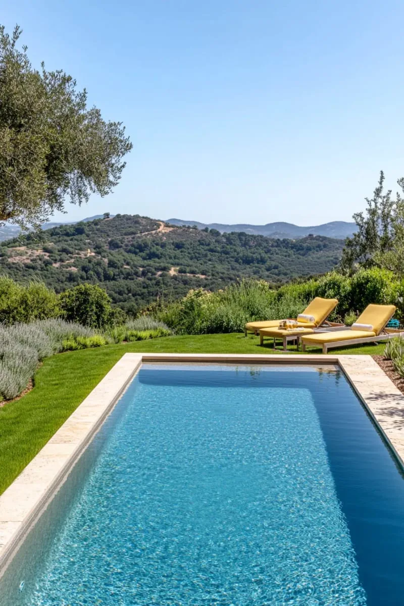 infinity-edge plunge pool overlooking a small herb garden 1