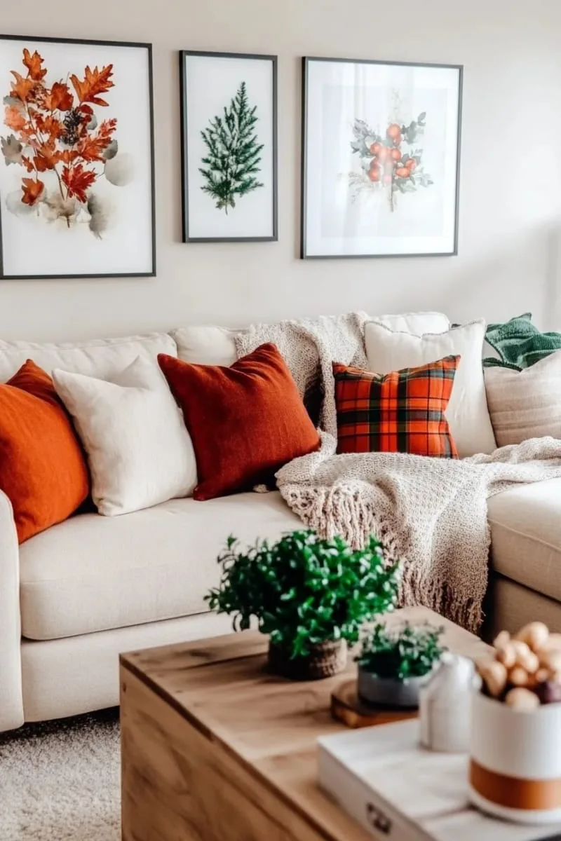 knit throw blankets layered with plaid pillows 1 knit throw blankets layered with plaid pillows 1