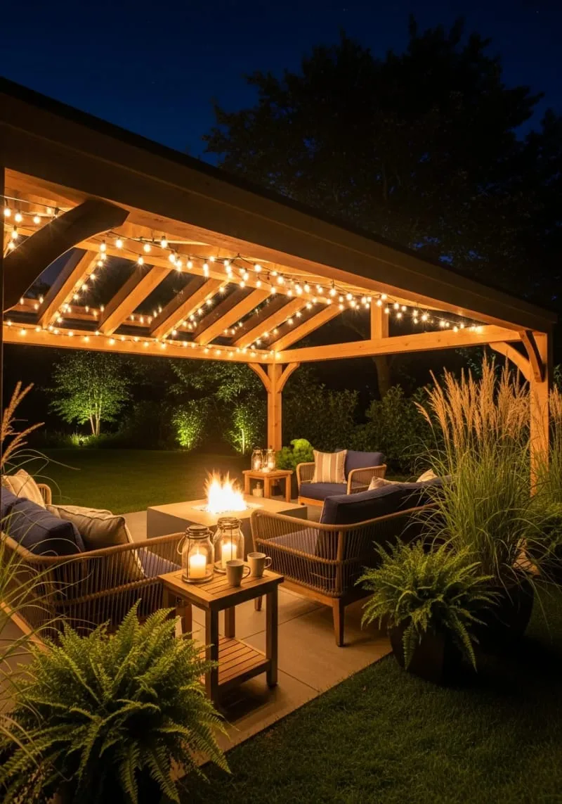 19 Inspiring Backyard Pavilion Ideas: Unique Designs You Can't Miss 13 pavilion with transparent roof panels for stargazing evenings 1