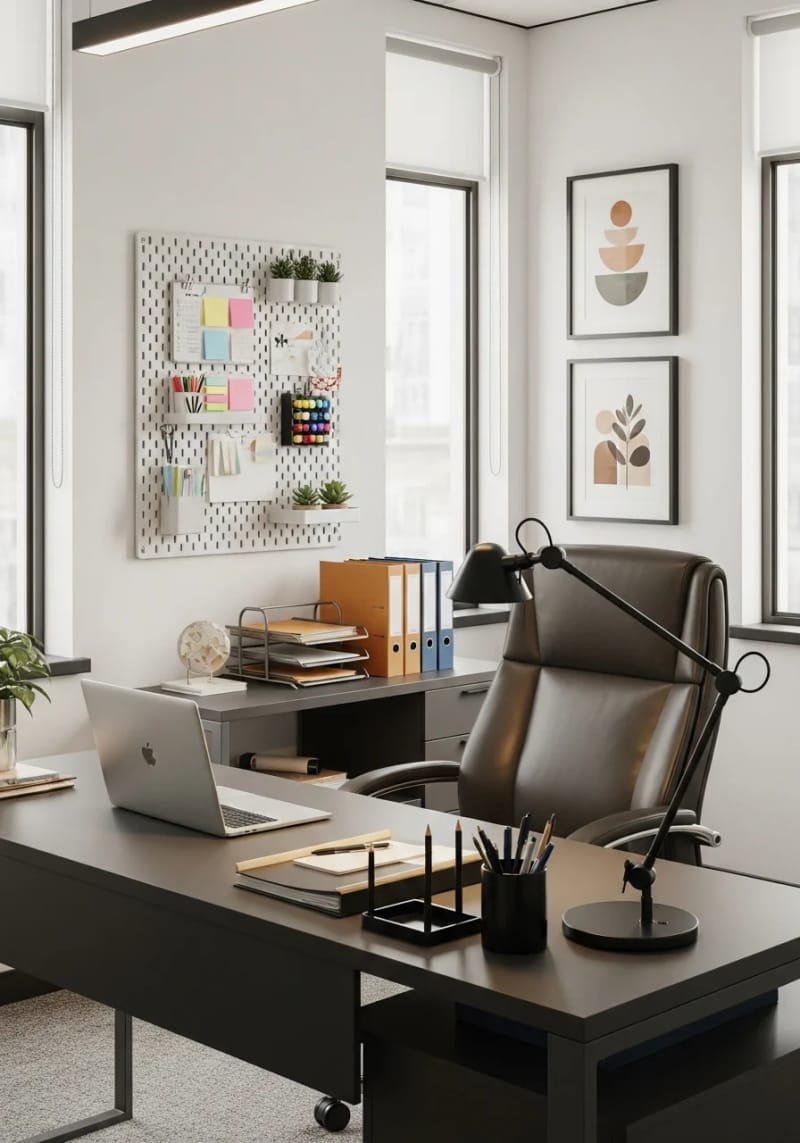 pegboard system for flexible storage and decorative accents 1