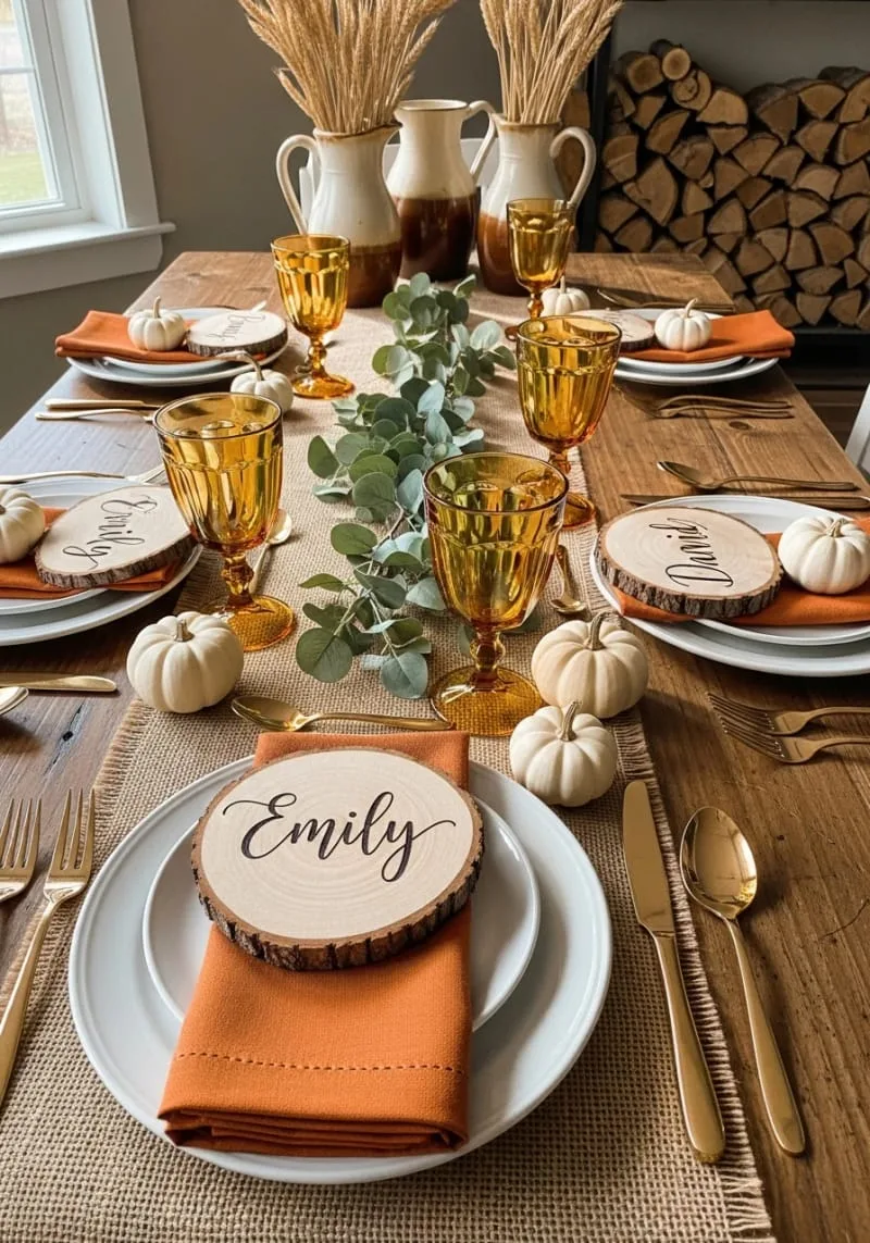 personalized wood slice coasters with hand-burned names 1 personalized wood slice coasters with hand-burned names 1